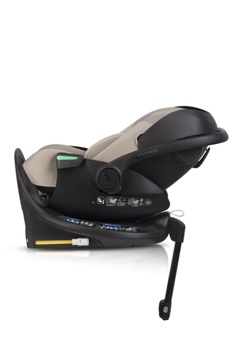 EASYGO BUZ XTD PRO i-Size Taupe – fotelik rozkładany do spania z bazą ISOFIX