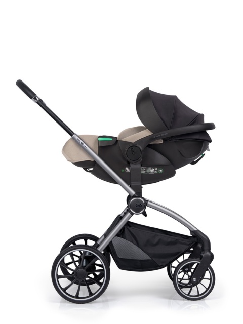 EASYGO BUZ XTD PRO i-Size Taupe – fotelik rozkładany do spania z bazą ISOFIX