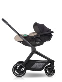 EASYGO BUZ XTD PRO i-Size Taupe – fotelik rozkładany do spania z bazą ISOFIX
