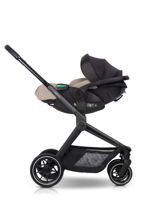EASYGO BUZ XTD PRO i-Size Taupe – fotelik rozkładany do spania z bazą ISOFIX