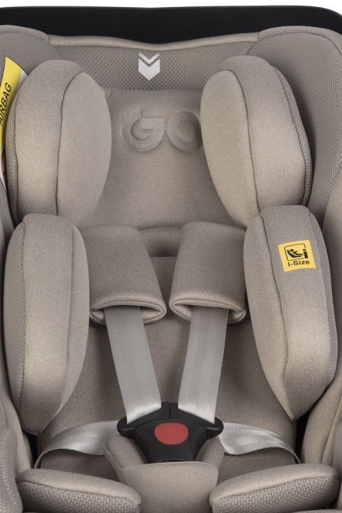 EASYGO BUZ XTD PRO i-Size Taupe – fotelik rozkładany do spania z bazą ISOFIX
