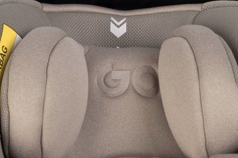 EASYGO BUZ XTD PRO i-Size Taupe – fotelik rozkładany do spania z bazą ISOFIX