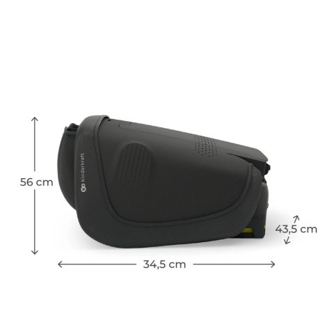 Kinderkraft UNITY 2 Black – fotelik R129 i-Size z prowadnicami pasa