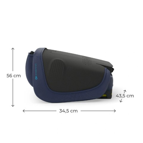 Kinderkraft UNITY 2 Navy – fotelik R129 i-Size z prowadnicami pasa
