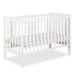 Łóżeczko dziecięce KLUPS IWON biel 120×60 – barierka w zestawie