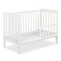 Łóżeczko dziecięce KLUPS IWON biel 120×60 – barierka w zestawie