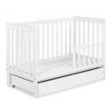 Łóżeczko dziecięce KLUPS IWON biel 120×60 – barierka w zestawie