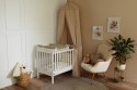 Łóżeczko dziecięce KLUPS IWON biel 120×60 – barierka w zestawie