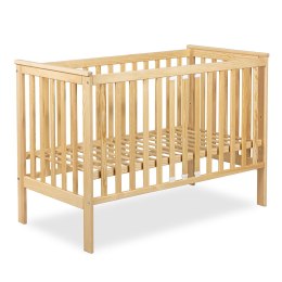Łóżeczko dziecięce KLUPS IWON sosna 120×60 – barierka w zestawie