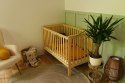 Łóżeczko dziecięce KLUPS IWON sosna 120×60 – barierka w zestawie