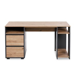 LITTLE SKY by KLUPŚ – Biurko DALIA antracyt/dąb z szufladami