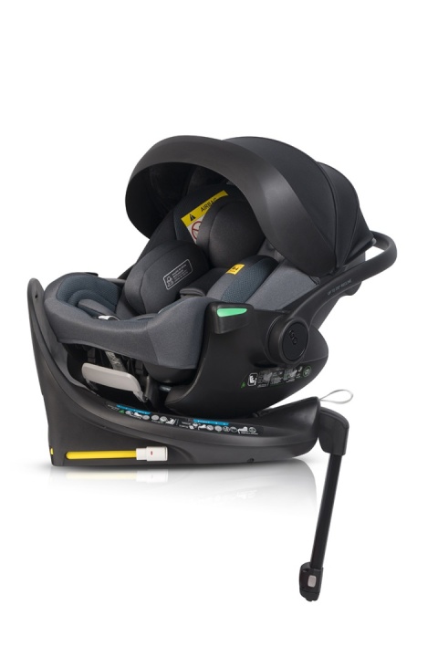 EASYGO BUZ XTD PRO i-Size Granito – fotelik rozkładany do spania z bazą ISOFIX
