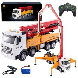 Ciężarówka Pomogruszka Betonowa Zdalnie Sterowana RC Huina Żółta 1:18