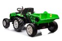 Traktor Na Akumulator HC-306 Z Przyczepą Jasno Zielony 24V