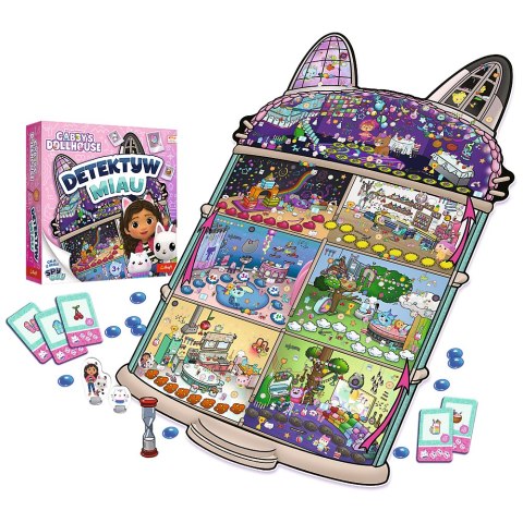 Gra rodzinna Detektyw Miau Koci Domek Gabi Trefl 02695