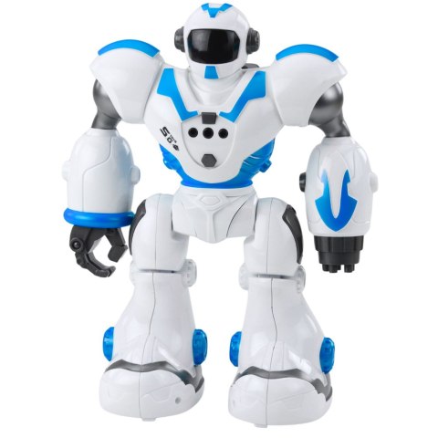 Robot Interaktywny Zdalnie Sterowany RC 16 Funkcji Światła Dźwięki Niebieski
