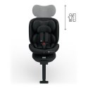 Kinderkraft I-360 2 PLUS BLACK i-Size – fotelik samochodowy 40–150 cm, obrót 360°, ISOFIX