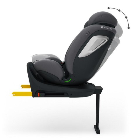 Kinderkraft I-360 2 PLUS GREY i-Size – fotelik samochodowy 40–150 cm, obrót 360°, ISOFIX