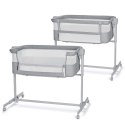 KINDERKRAFT Łóżeczko dostawne Nestee Up light grey