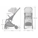 Kinderkraft INDY 3 URBAN GREY – lekki wózek spacerowy do 15 kg, składanie jedną ręką, kompaktowy