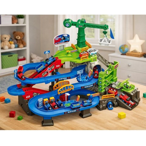 Zestaw Interaktywny Tor Kolejowy Górniczy Tor Pociągi Towarowe Kopalnia