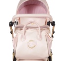 Junama Candy Premium 01 Pearl – wózek dziecięcy 2w1 (gondola + spacerówka), ekoskóra, koła żelowe, Max-Click