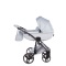Junama Candy Premium 03 Blue – wózek dziecięcy 2w1 (gondola + spacerówka), ekoskóra, koła żelowe, Max-Click