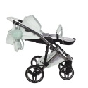 Junama Candy Premium 04 Mint – wózek dziecięcy 2w1 (gondola + spacerówka), ekoskóra, koła żelowe, Max-Click