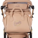 Junama Candy Premium 05 Beige – wózek dziecięcy 2w1 (gondola + spacerówka), ekoskóra, koła żelowe, Max-Click