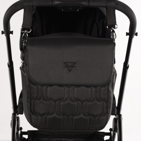 Junama Ellegante 04 Black – wózek dziecięcy 2w1 (gondola + spacerówka) | koła żelowe, UV50+