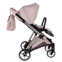 Junama Ellegante 05 Pink – wózek dziecięcy 2w1 (gondola + spacerówka) | koła żelowe, UV50+