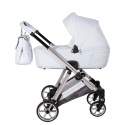 Junama Ellegante 09 Light Blue – wózek dziecięcy 2w1 (gondola + spacerówka) | koła żelowe, UV50+