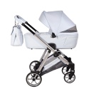 Junama Ellegante 09 Light Blue – wózek dziecięcy 2w1 (gondola + spacerówka) | koła żelowe, UV50+