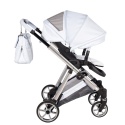Junama Ellegante 09 Light Blue – wózek dziecięcy 2w1 (gondola + spacerówka) | koła żelowe, UV50+