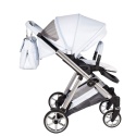 Junama Ellegante 09 Light Blue – wózek dziecięcy 2w1 (gondola + spacerówka) | koła żelowe, UV50+
