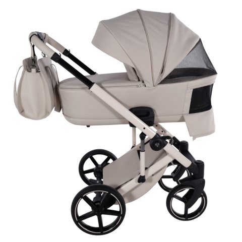 Junama Ellegante Termo Beige – wózek dziecięcy 2w1 (gondola termo-akustyczna + spacerówka)