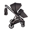 Junama Ellegante 01 Grey – wózek dziecięcy 2w1 (gondola + spacerówka) | koła żelowe, UV50+