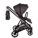 Junama Ellegante 01 Grey – wózek dziecięcy 2w1 (gondola + spacerówka) | koła żelowe, UV50+