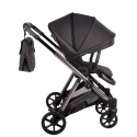 Junama Ellegante 01 Grey – wózek dziecięcy 2w1 (gondola + spacerówka) | koła żelowe, UV50+