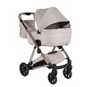 Junama Ellegante 02 Beige – wózek dziecięcy 2w1 (gondola + spacerówka) | koła żelowe, UV50+