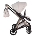Junama Ellegante 02 Beige – wózek dziecięcy 2w1 (gondola + spacerówka) | koła żelowe, UV50+