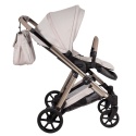Junama Ellegante 02 Beige – wózek dziecięcy 2w1 (gondola + spacerówka) | koła żelowe, UV50+