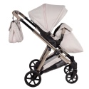 Junama Ellegante 02 Beige – wózek dziecięcy 2w1 (gondola + spacerówka) | koła żelowe, UV50+