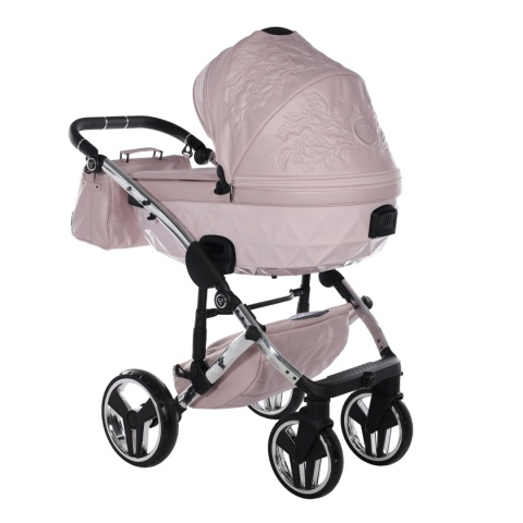 Junama Enzo 04 Pink – wózek dziecięcy 2w1 (gondola + spacerówka)