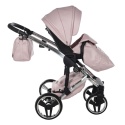 Junama Enzo 04 Pink – wózek dziecięcy 2w1 (gondola + spacerówka)