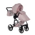 Junama Enzo 04 Pink – wózek dziecięcy 2w1 (gondola + spacerówka)