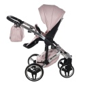 Junama Enzo 04 Pink – wózek dziecięcy 2w1 (gondola + spacerówka)