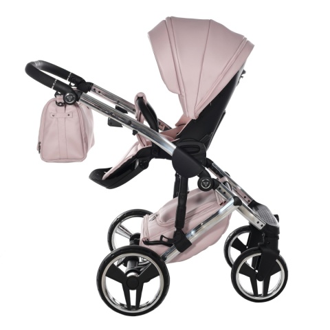 Junama Enzo 04 Pink – wózek dziecięcy 2w1 (gondola + spacerówka)