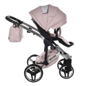 Junama Enzo 04 Pink – wózek dziecięcy 2w1 (gondola + spacerówka)