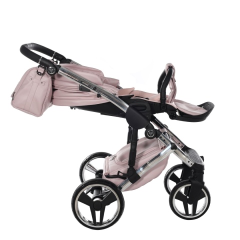 Junama Enzo 04 Pink – wózek dziecięcy 2w1 (gondola + spacerówka)